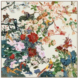 Mineheart Ковер из полиамида с цветочным рисунком Save empress wu