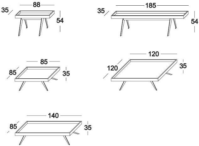 Marac Сервисный стол из стали и дерева Galliano sun-id-1462301 - Вид №3