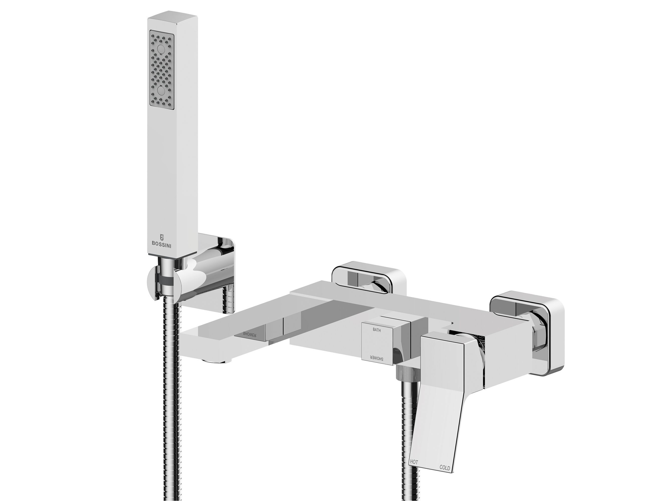 Смеситель для ванны из хромированной латуни с ручным душем Bossini Aki ARCH-00066363