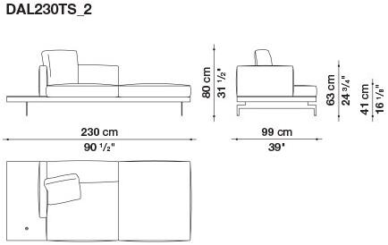 B&B Italia 3-х местный тканевый диван Dock sun-id-1376507 - Вид №11