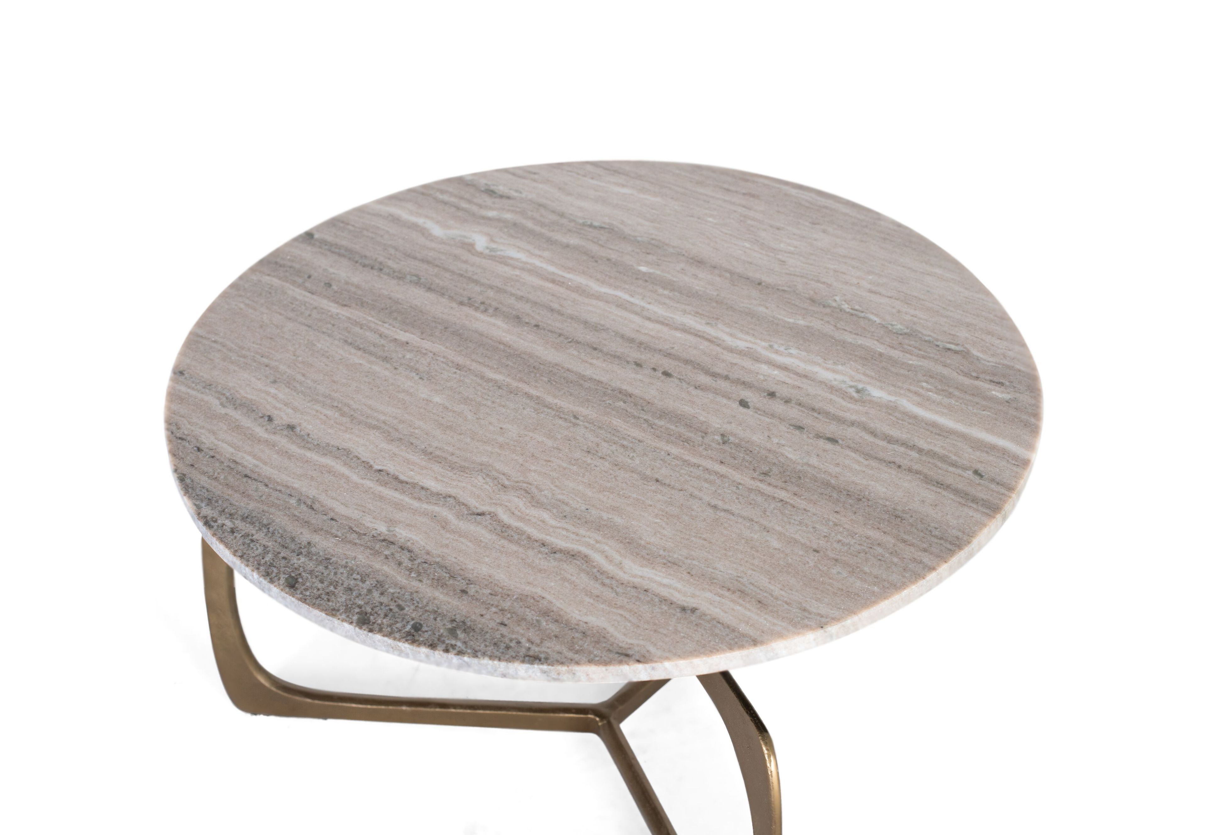 Круглый мраморный журнальный столик Giner y Colomer 1608 ARCH-00011380