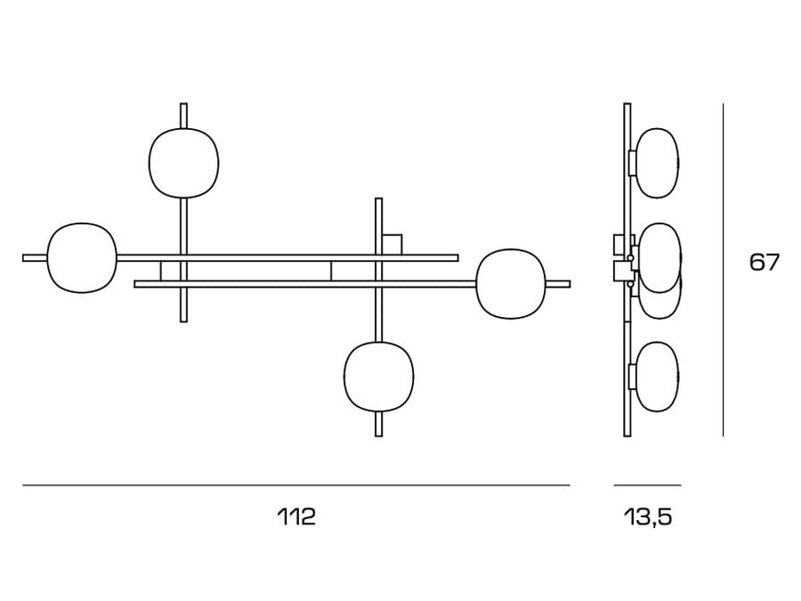 Металлический настенный светильник Miloox слиток ARCH-00136287 - Вид №5