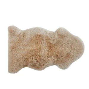 Шкура Овечья одинарная 55x95 см шерсть цвет кремовый