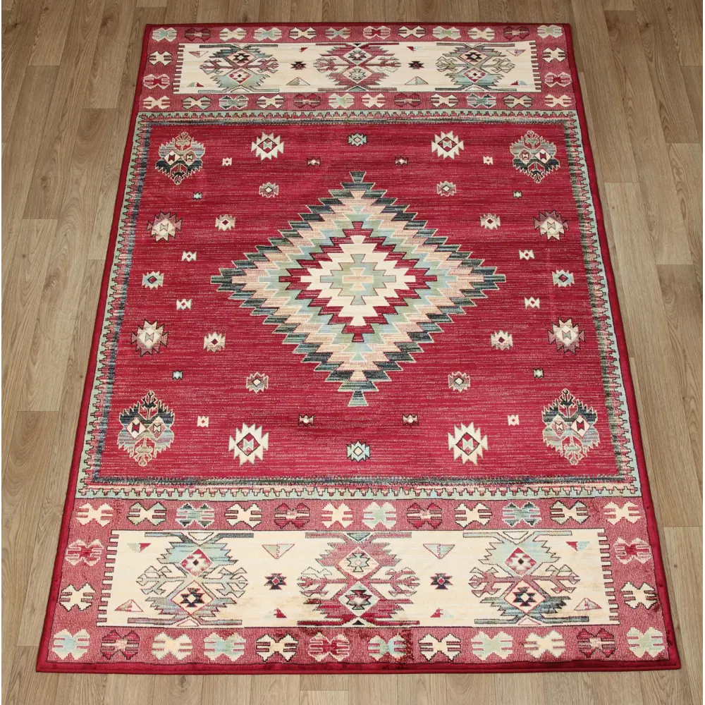 Ковер вискоза Hermitage 14504/1060 135x195 см цвет красный RAGOLLE STLM-2142228 - Вид №6