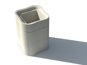 Восстановленные каменные стойки для мусора