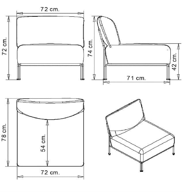 Тканевое кресло Et al Ari ARCH-00120408 - Вид №11