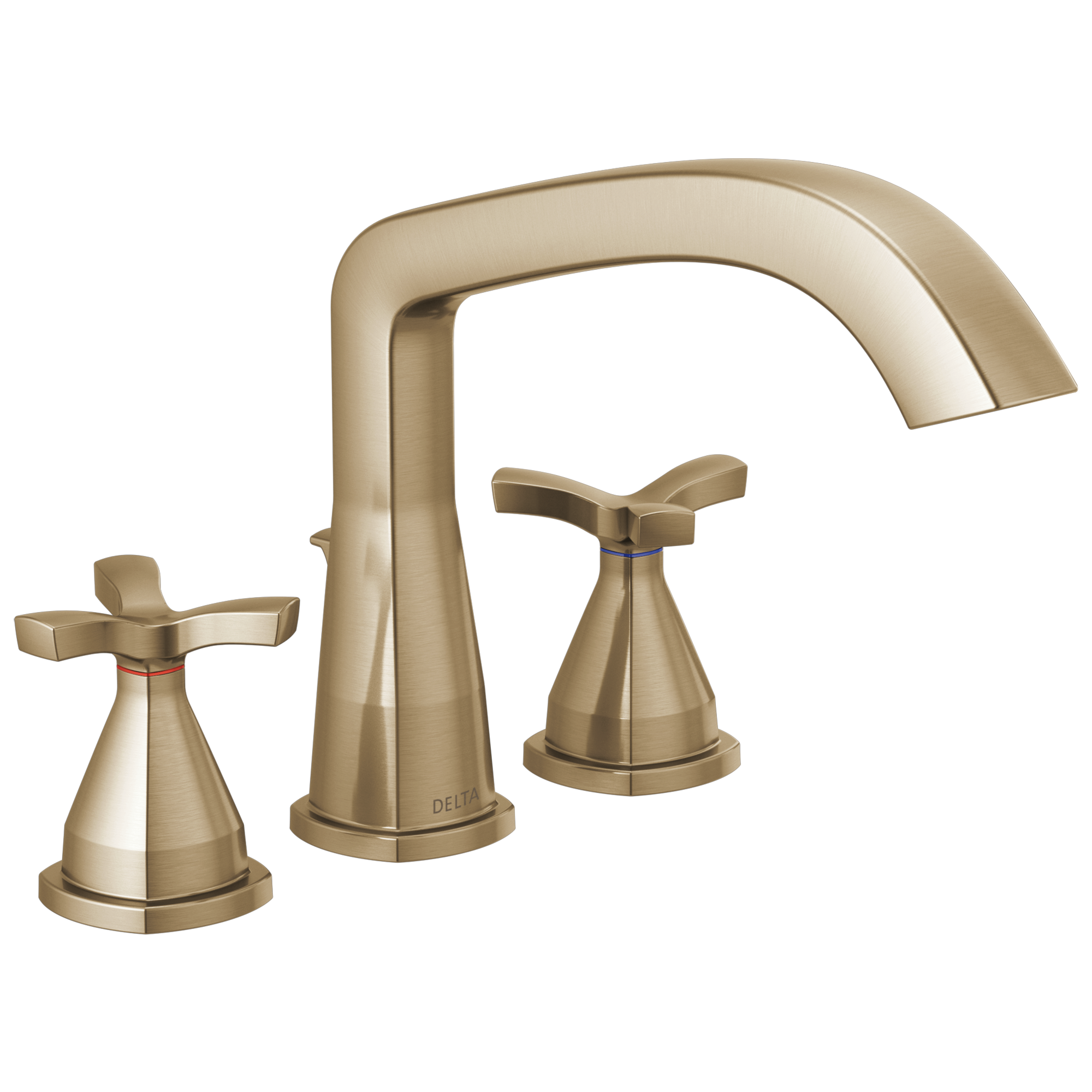 T27766-CZ Отделка римской ванны с тремя отверстиями Delta Faucet Stryke Шампанское бронза 