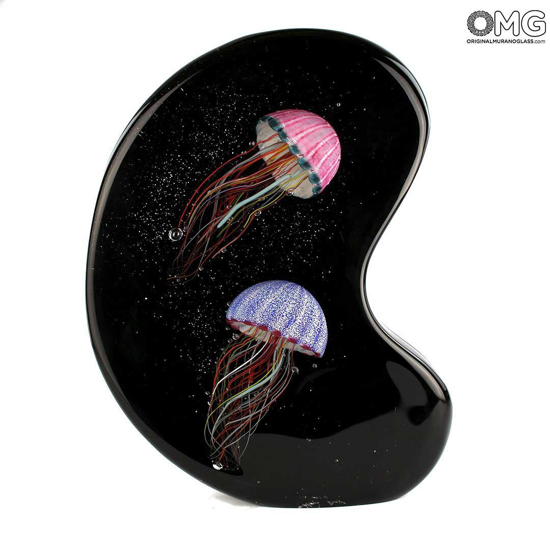 3069 ORIGINALMURANOGLASS Скульптура Экзотический аквариум - светодиодная подсветка - Original Murano Glass OMG 31 см  - Вид №1