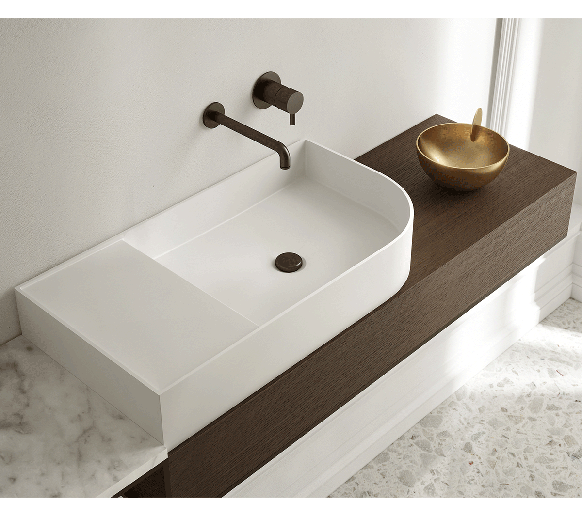 Ex.T Nouveau Консоль с раковиной и ящиком Nouveau-comp_3 - Вид №2