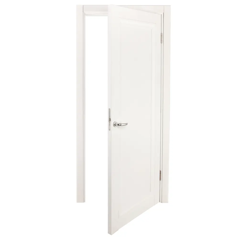 Дверь межкомнатная глухая Нобиле пп белый 2100x700 мм с замком МАРИО РИОЛИ STLM-2127421 - Вид №5