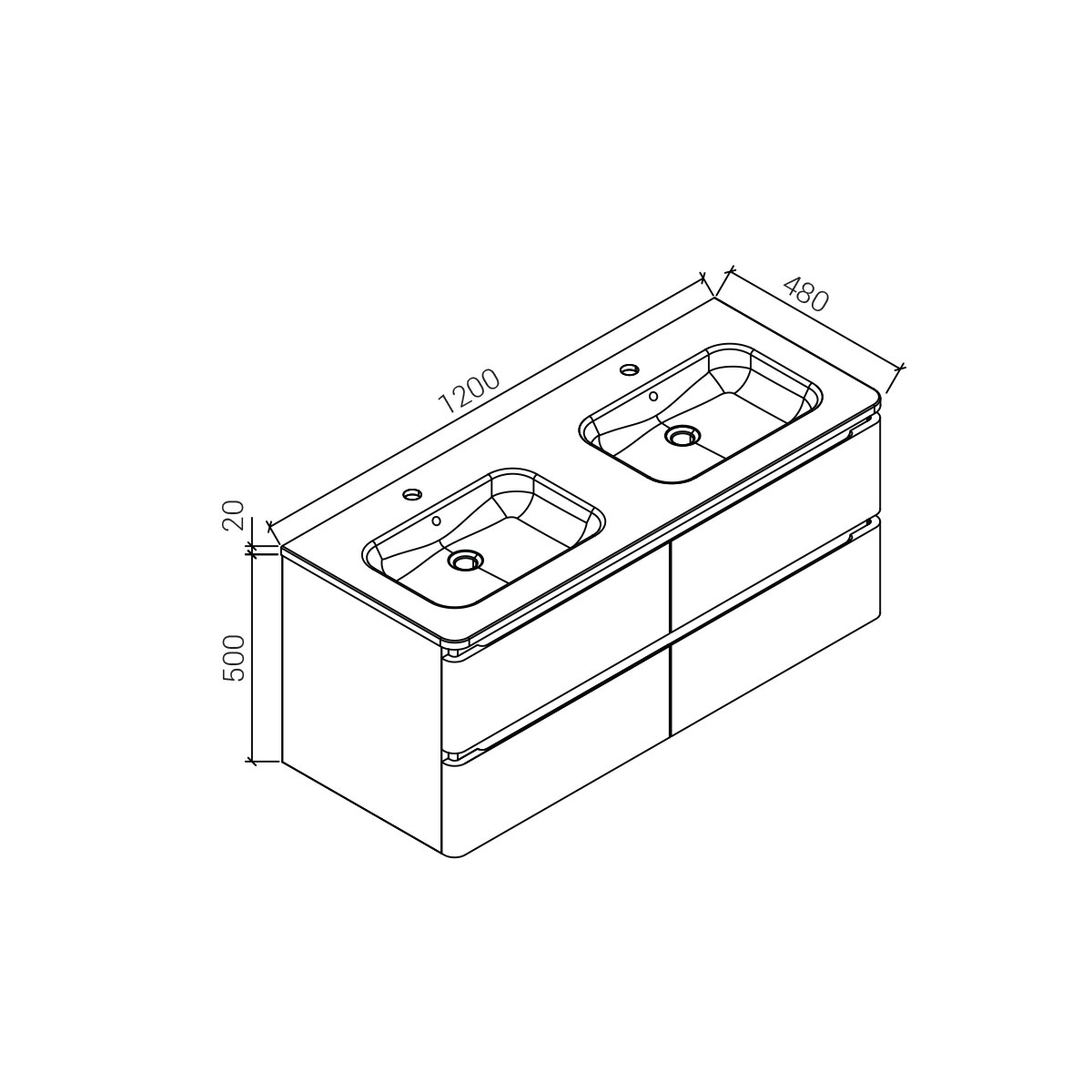 VMC-1A120LW База под раковину Vincea Alba Santreyd - Вид №1