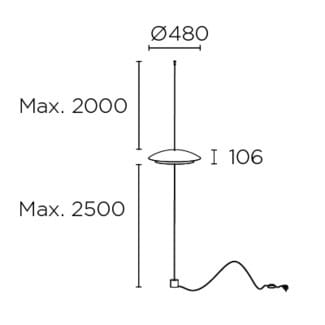 Стальная светодиодная напольная лампа LedsC4 Noway ARCH-00075802 - Вид №8