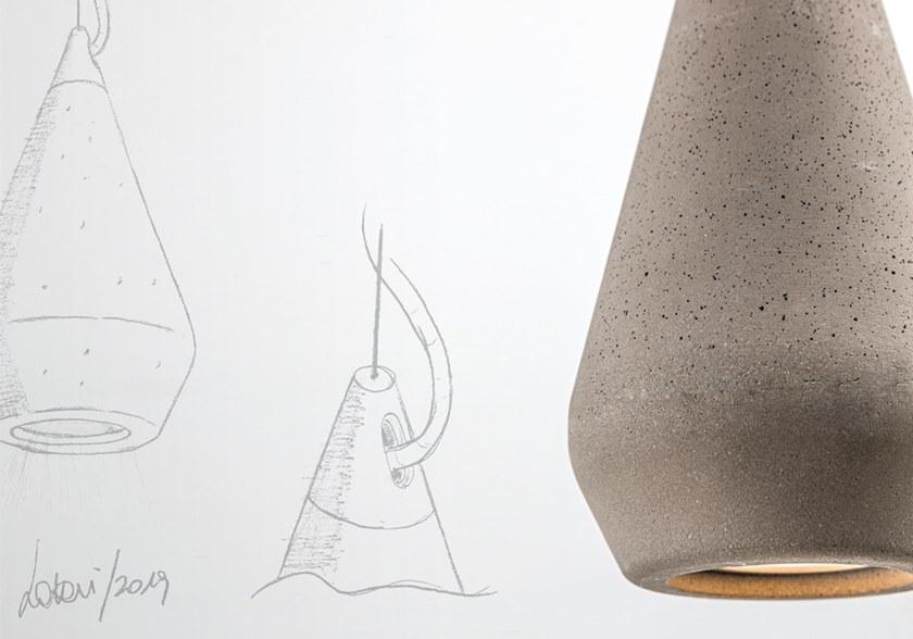 Rossini Illuminazione Подвесной светильник из бетона  Pav001  - Вид №1