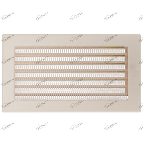 Вентиляционная решетка Kratki 17х30 с жалюзи (кремовая) 2988
