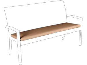 10.00.1407 Подушки для скамейки Bellini 3-х местные sahara Mbm