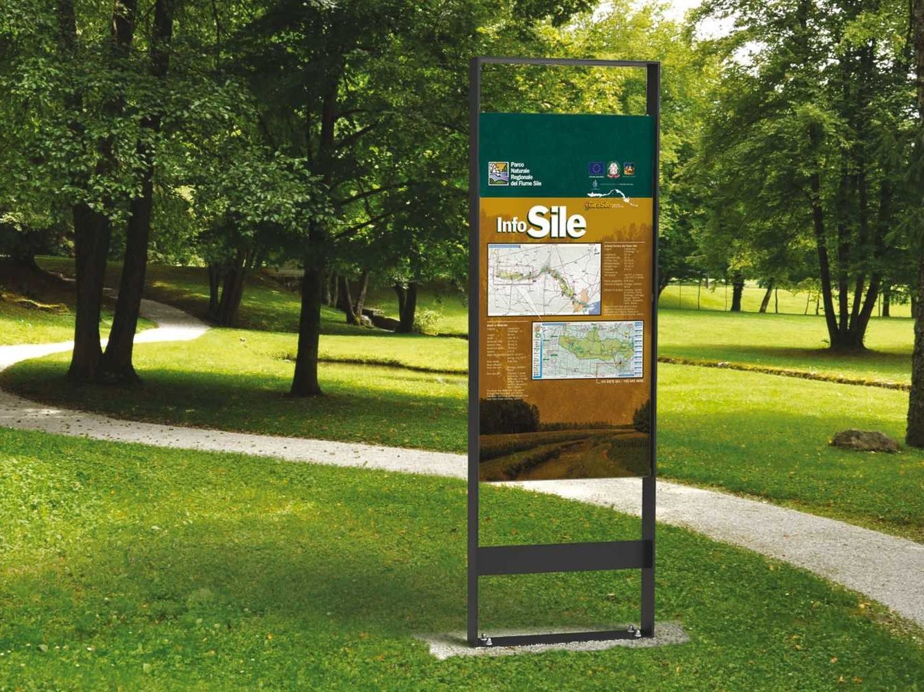 Стальная двухсторонняя доска объявлений для общественных мест Metalco SENNA ARCH-00035474 - Вид №1