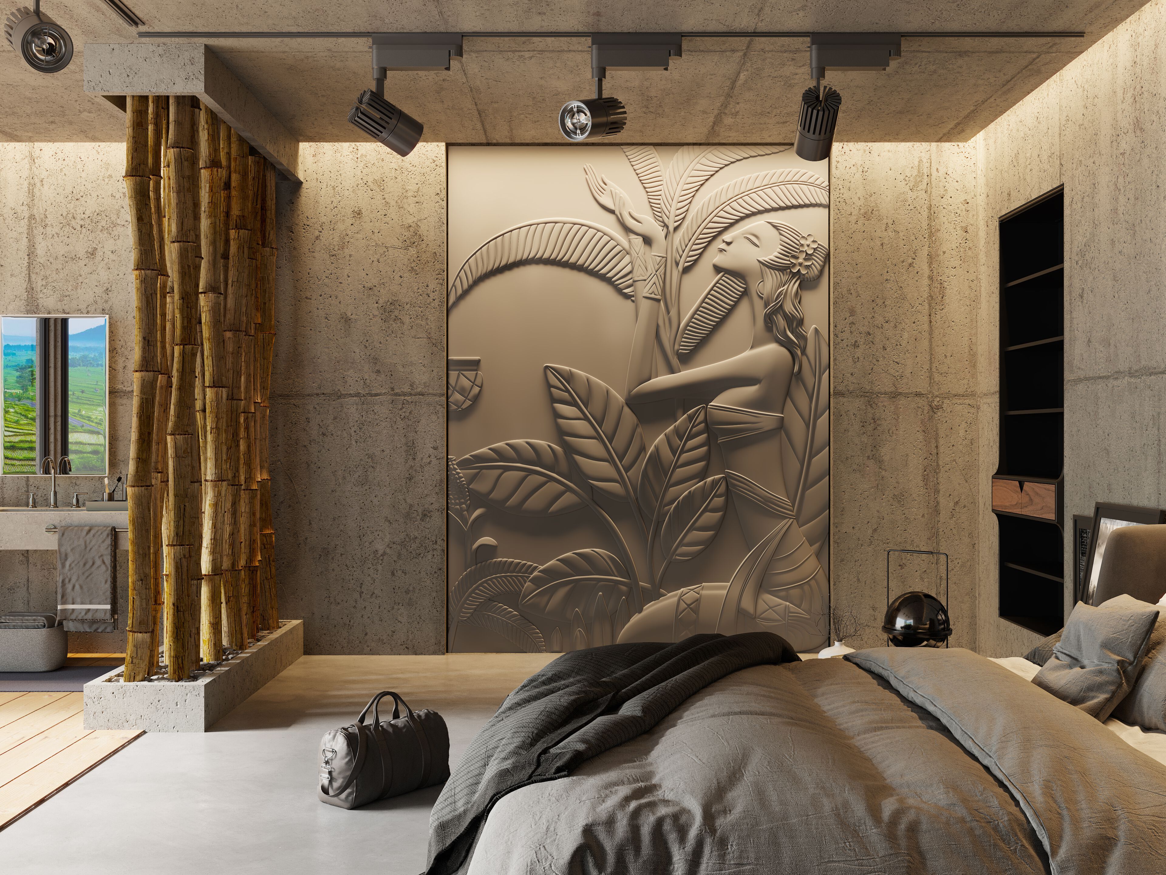 Трехмерная декоративная гипсовая панель WallDeco AURORA ARCH-00052990