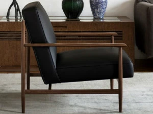 mg12 Кожаное кресло с подлокотниками Gaia