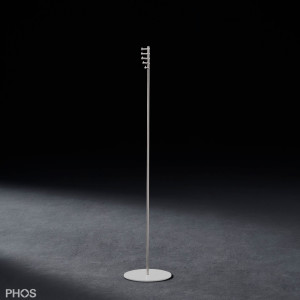 T1-BPW Вешалка для одежды, 5 вращающихся крючков для одежды, основание: белое. PHOS