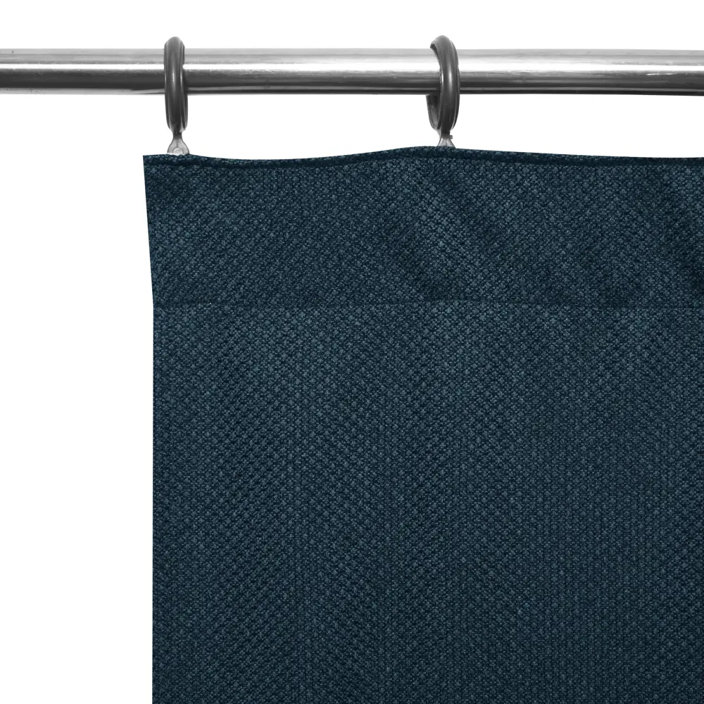 Штора Inspire Kirov на ленте 140x280 см темно-синяя 88935301 STLM-1458747 - Вид №4