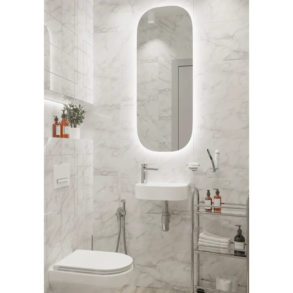 Зеркало с подсветкой Bokacho Led 450x1150 мм Santreyd STLM-2197412 - Вид №5