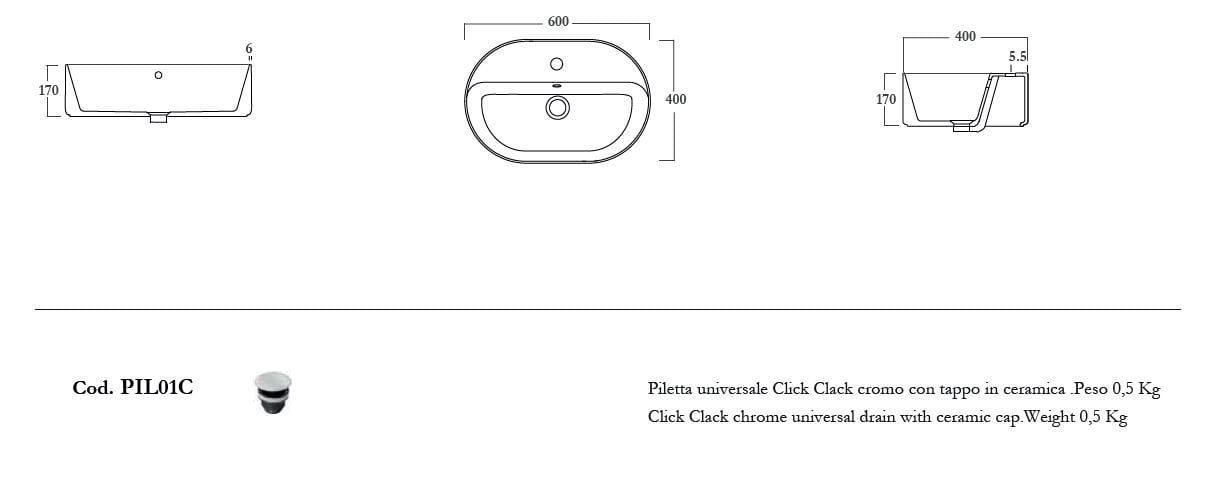 Керамическая столешница с переливом Olympia Ceramica Open ARCH-00119024 - Вид №3