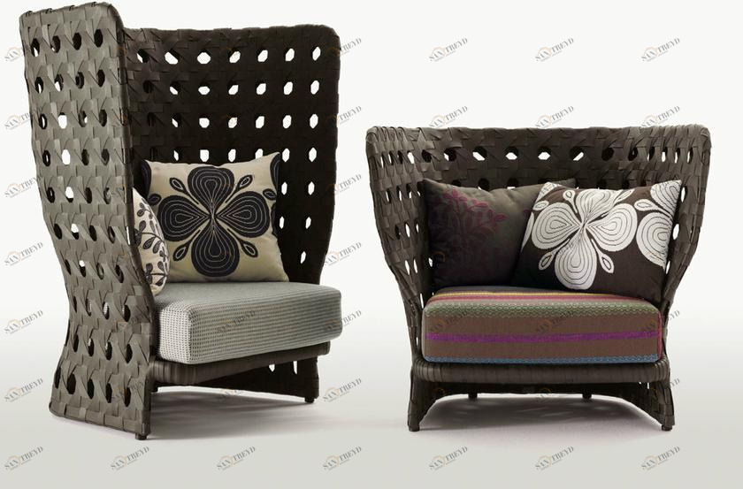 B&B Italia Outdoor Садовое кресло из полиэтилена Canasta sun-id-1405387