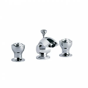 Смеситель для биде на три отверстия ½" JOERGER Palazzo Crystal