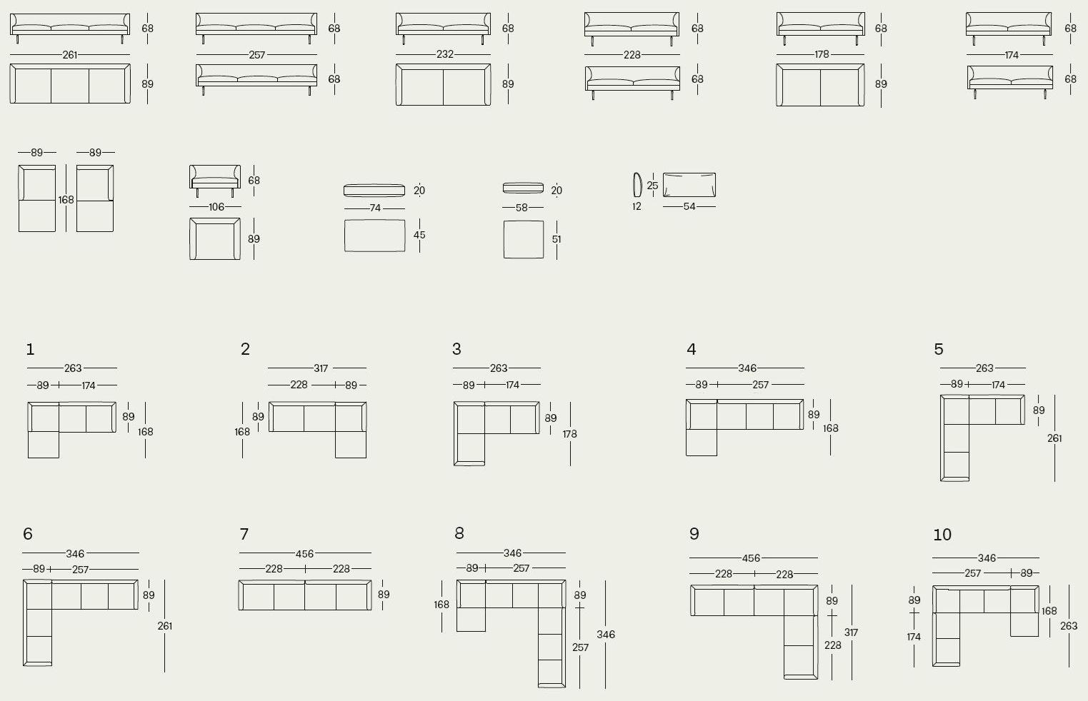 Zanotta Модульный диван со съемным чехлом Flamingo sun-id-1480579 - Вид №9
