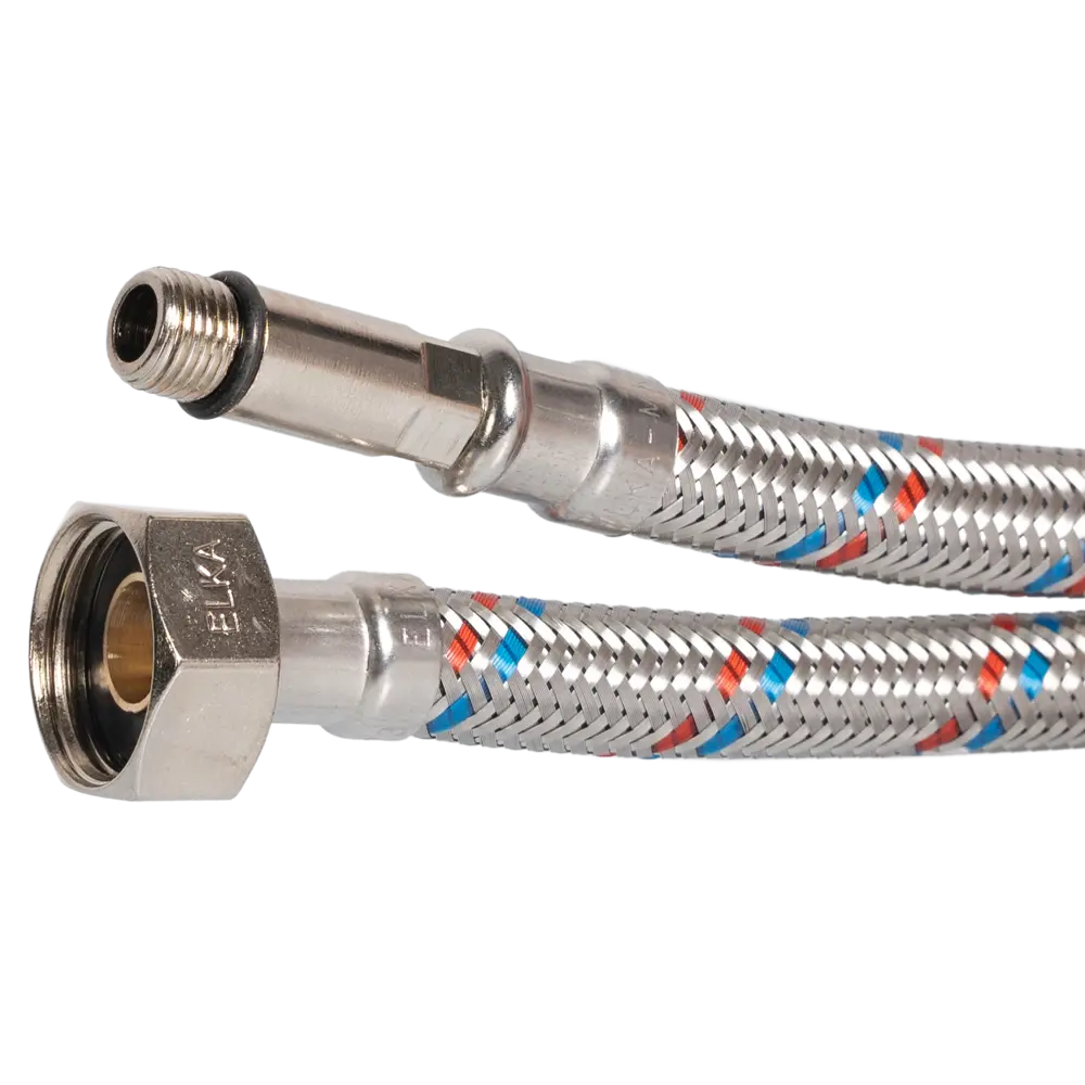 Гибкая подводка для смесителя Elka 1/2" 80 см наружная-внутренняя резьба STLM-2090868 - Вид №1