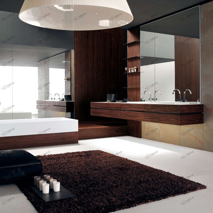 Комбинация ванной комнаты KU 50 в отделке Ska MillTek / 85 Palissandro MILLDUE KUBIK KUBIK50