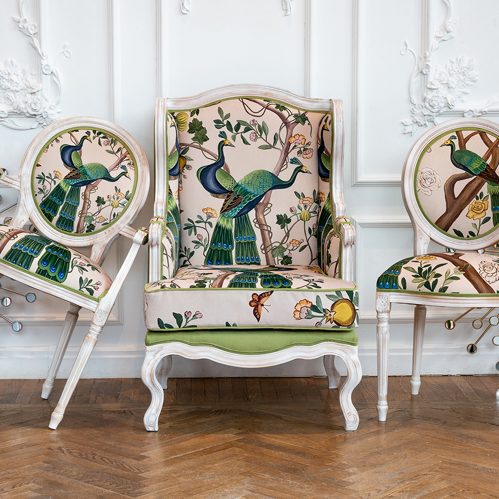 21060731 Кресло «Индокитайский зелёный павлин» Object Desire  - Вид №9