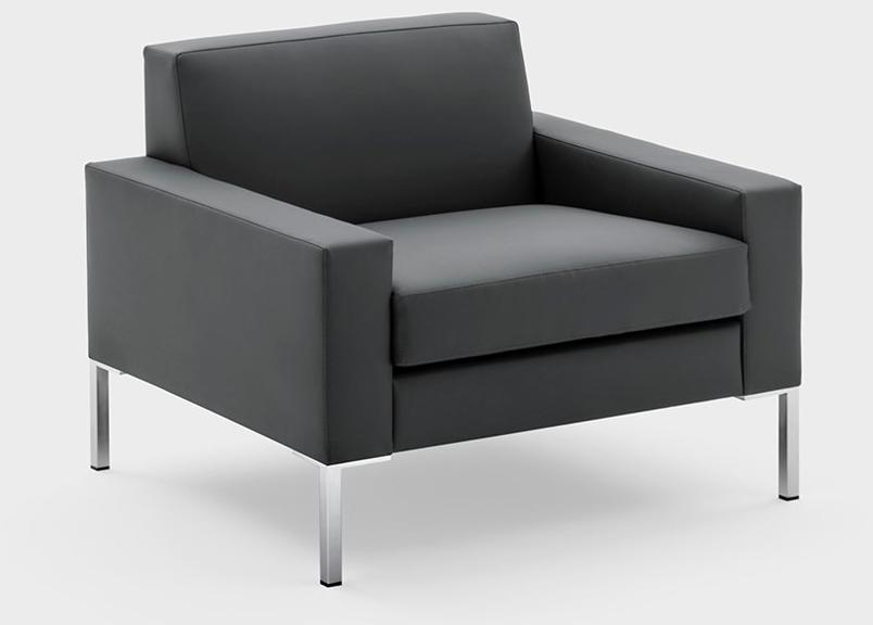 Viganò Кожаное кресло с подлокотниками Cubiko sun-id-1368985 - Вид №1