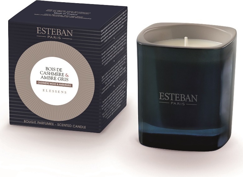 10653697 Esteban АРОМА СВЕЧА  КАШЕМИР & СЕРАЯ АМБРА 170 гр Elessens Воск 