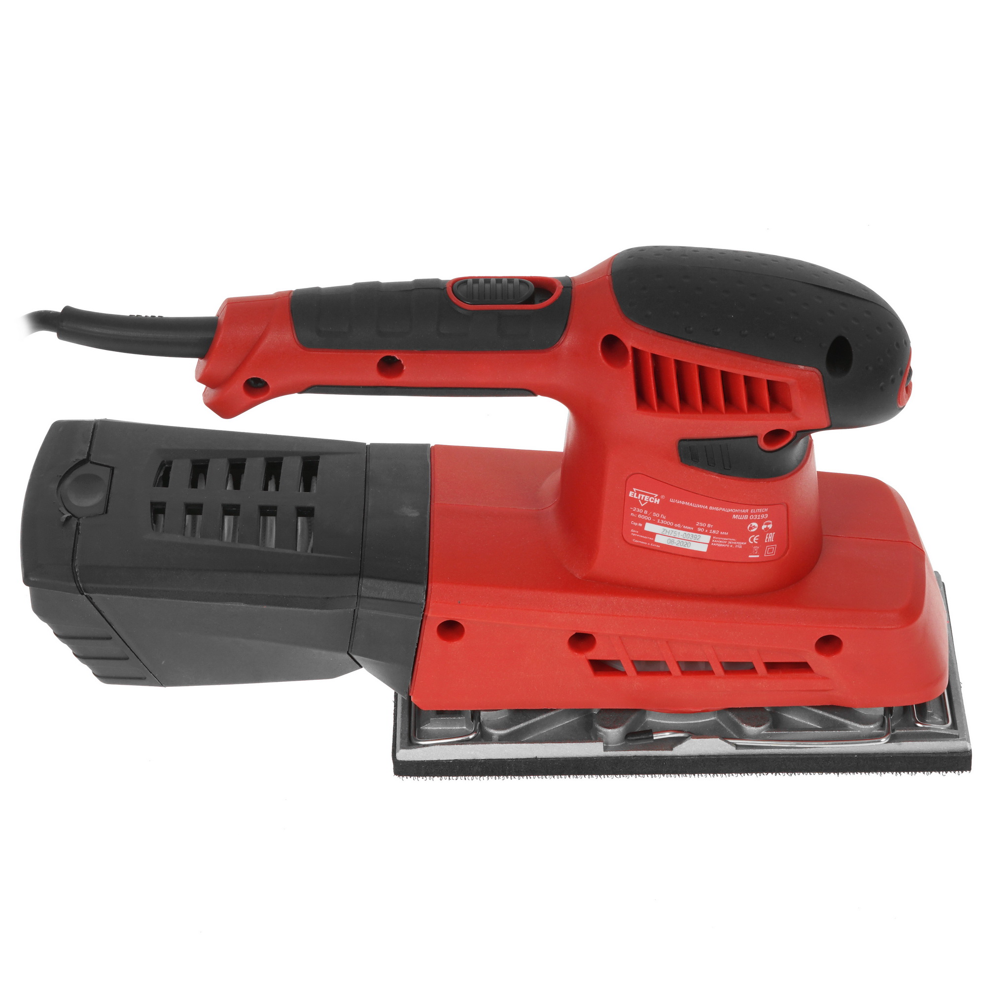 Виброшлифовальная машина Elitech МШВ 0319Э 4775713 STDN-0111510 - Вид №3