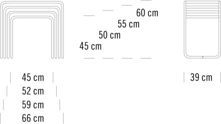 Стальной и стеклянный садовый столик THONET B 9 ARCH-00152494 - Вид №7