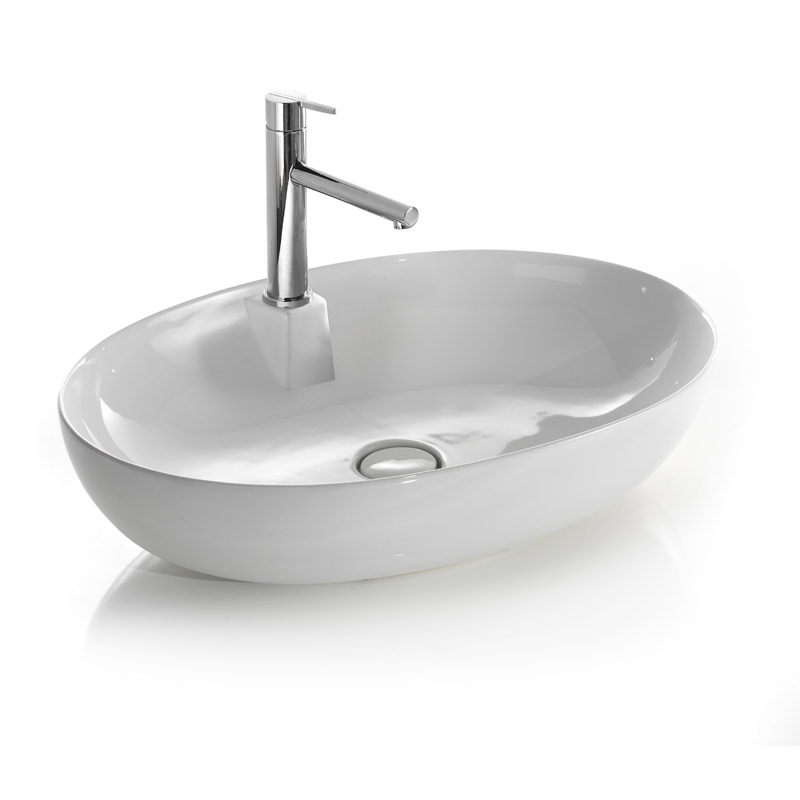 L604T0R1V0.100 Накладная раковина овальная A. e T. Italia ELITE Белый глянцевый AeT ITALIA