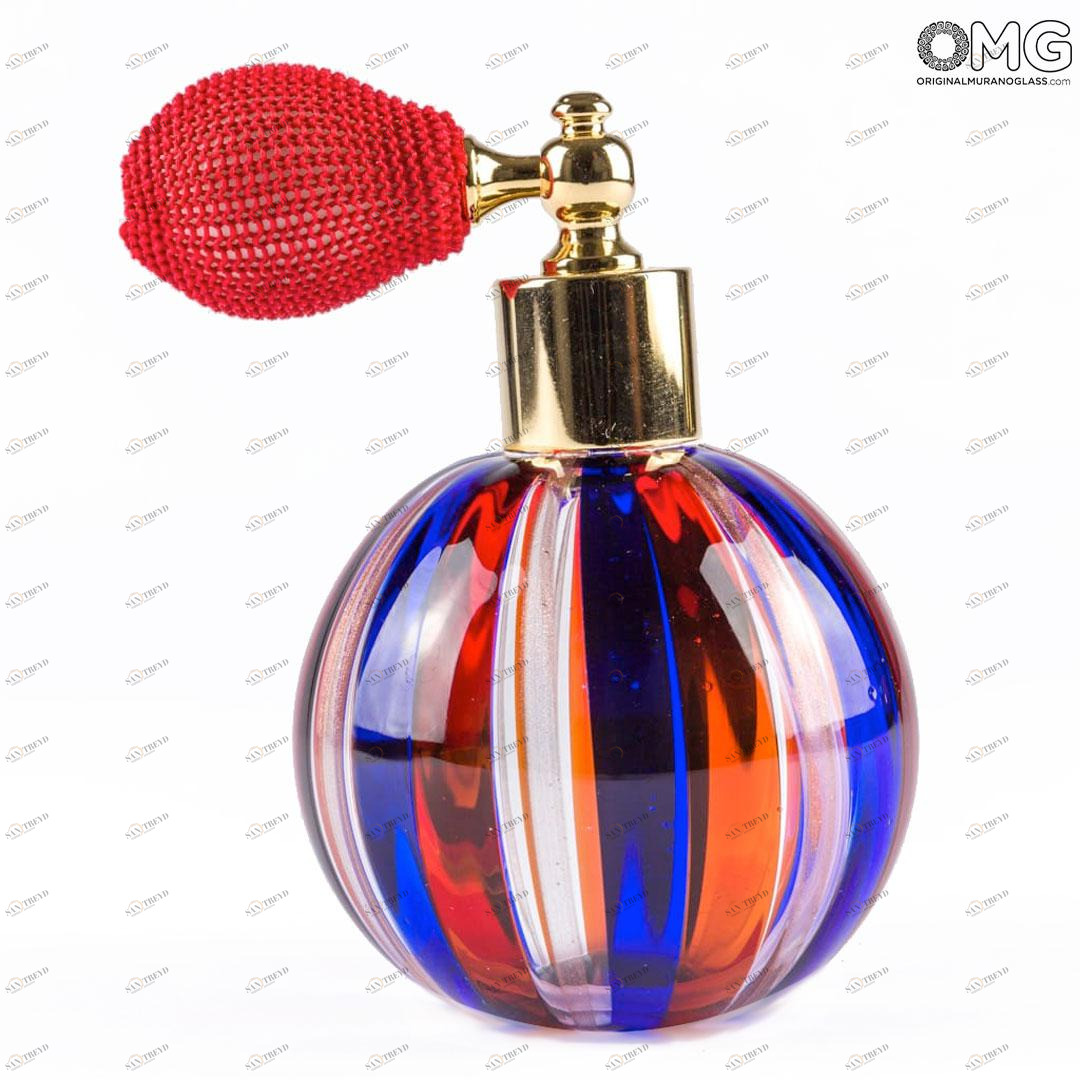 2395 ORIGINALMURANOGLASS Флакон для духов Blue Avventurine - Муранское стекло  см 