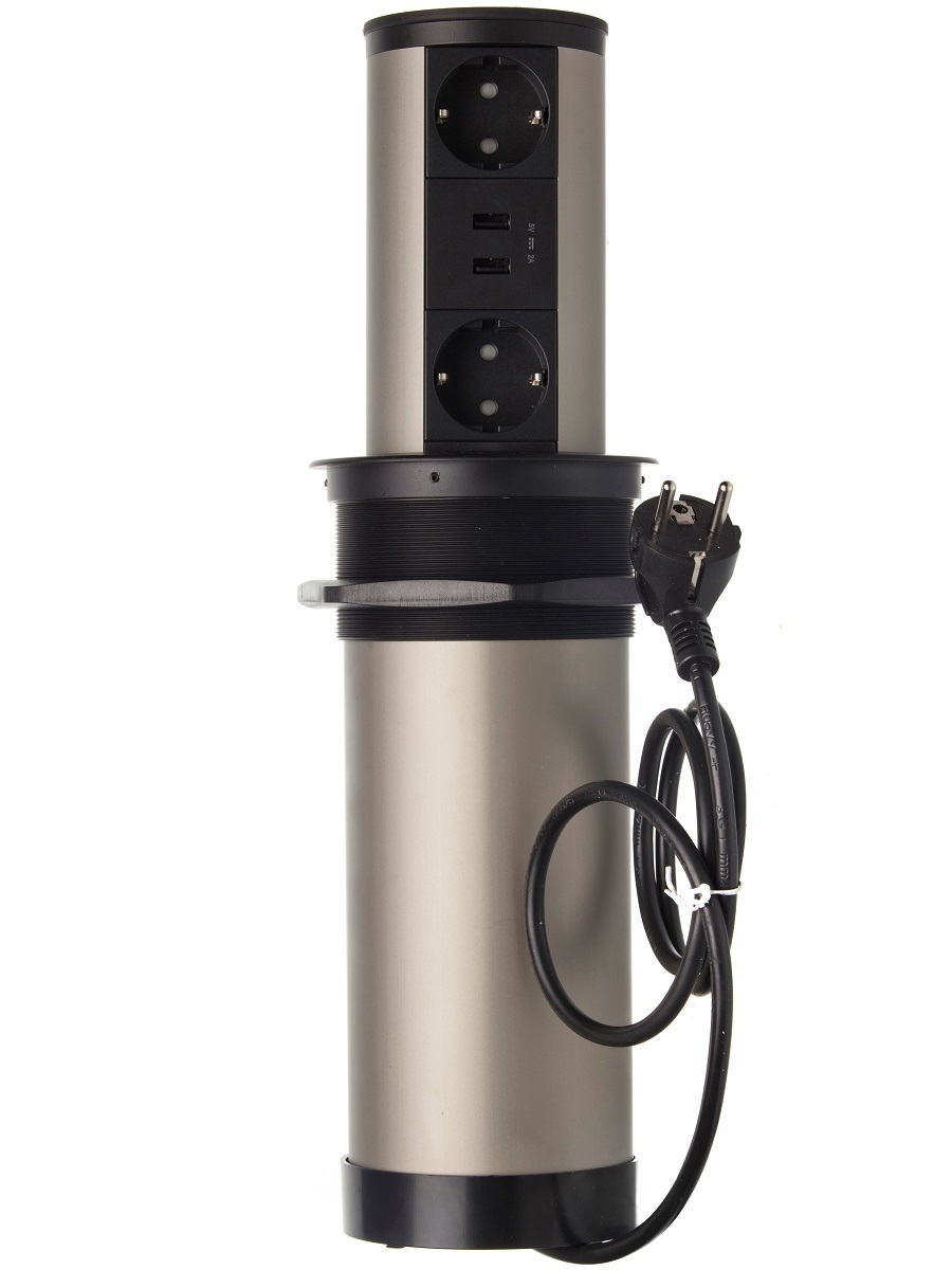 Блок электрических розеток Echo 12070 Black NAVAKO  - Вид №2