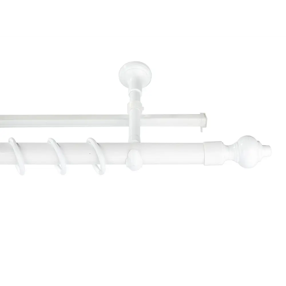 Двухрядный карниз DOMLEGRAND Кантри 240 см для элегантного оформления окон 89431388 STLM-1575149