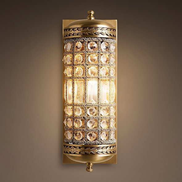Светильник настенный золотистый Delight Collection French Empire 1 KR0107W-1 DELIGHT COLLECTION  00-3882844 Золото  - Вид №1