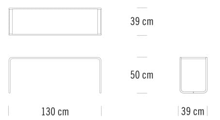 Прямоугольный журнальный столик для гостиной THONET B 10 ARCH-00138721 - Вид №2