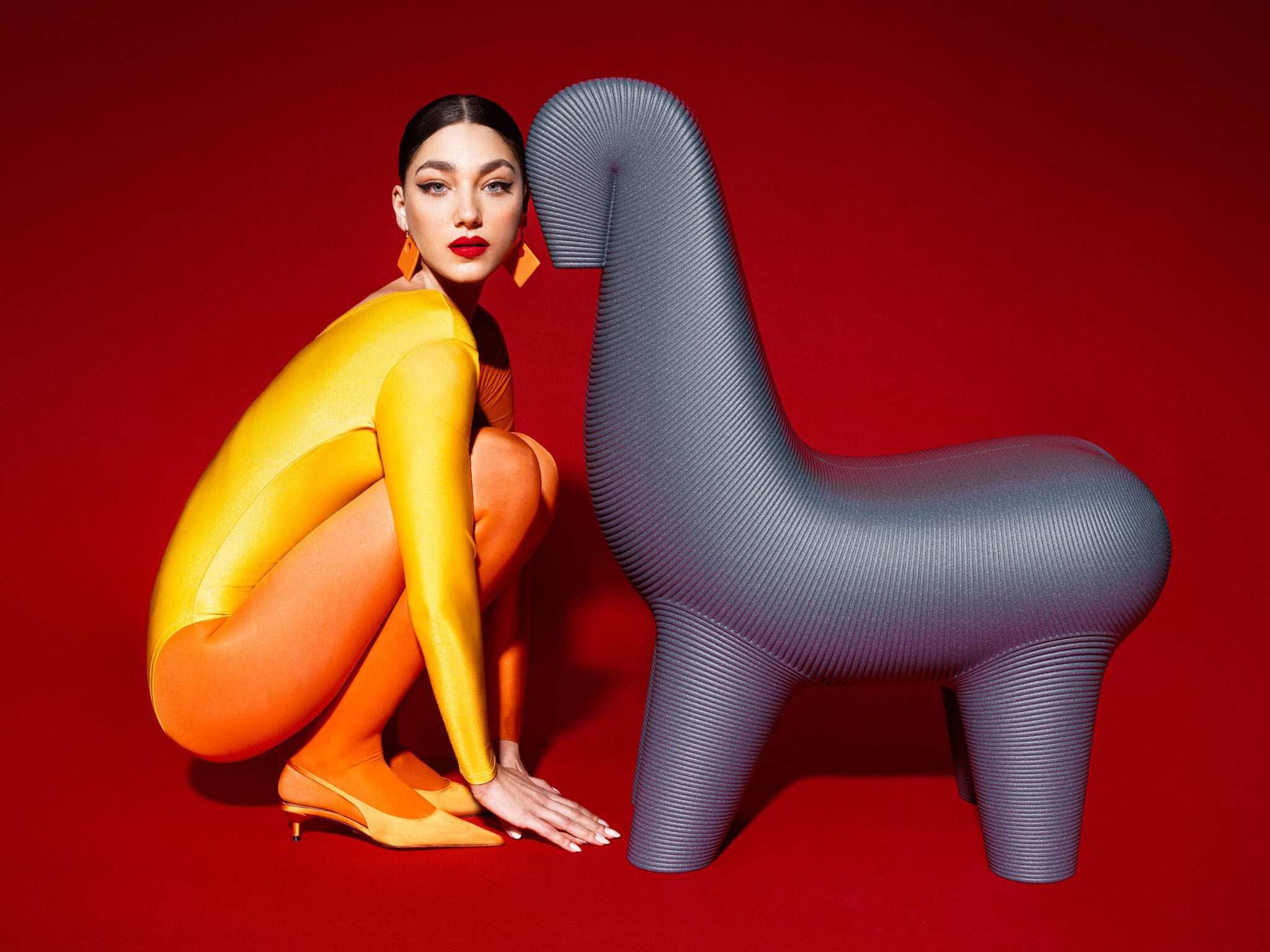 Стул из полиэтилена Qeeboo GHODA ARCH-00117268 - Вид №4