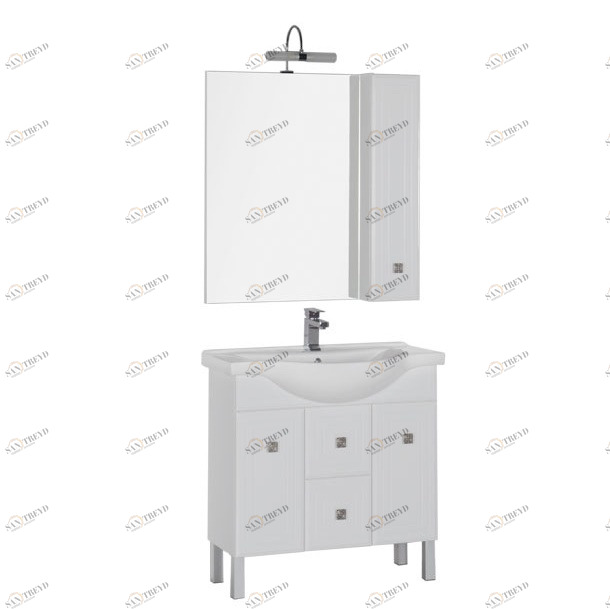 Комплект мебели Aquanet Стайл 85 белый (2 дверцы 2 ящика) 00181585