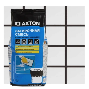 Затирка цементная Axton А.200 цвет черный 2 кг 82403006 STLM-2056642