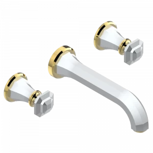 A57-41SGB Внешняя часть смесителя встраиваемого в стену для ванны на три отверстия с изливом СУПЕР ГОЛИАФ Thg-paris Tradition Хром-золото