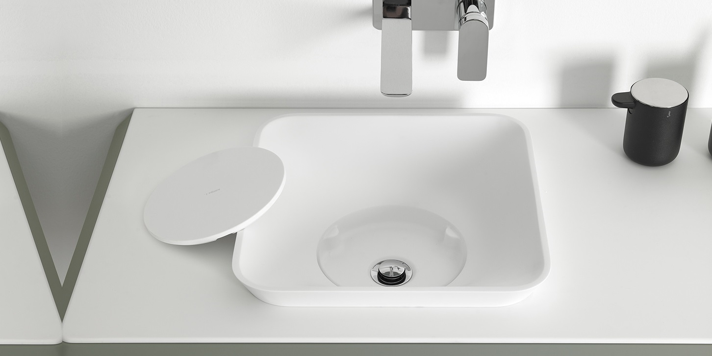 FL020 Накладная раковина под столешницу  овальная Inbani  - Вид №1