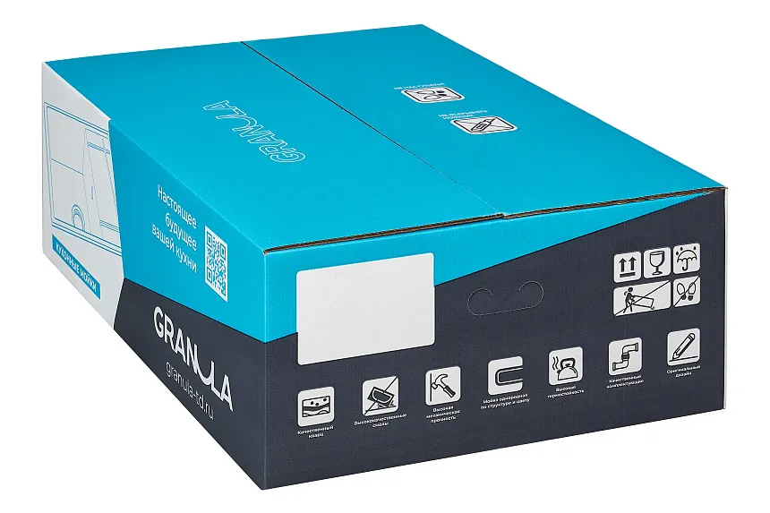 7001, БАЗАЛЬТ, кухонная мойка, кварц GRANULA 7001-ST118 - Вид №2