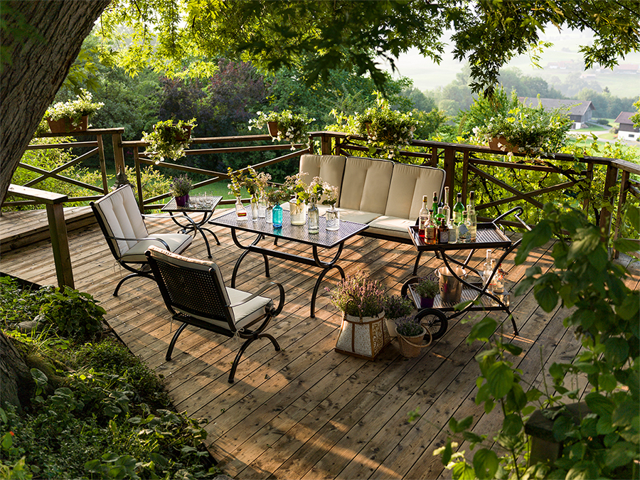 65.00.0215 Старинная сервировочная тележка Romeo Marone Mbm - Вид №1