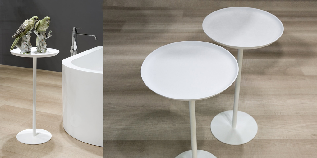 Столик с полотенцедержателем LINO1,LINO2 Antonio Lupi LINO белый Antoniolupi LINO1LINO2 - Вид №2